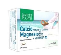 Ligne De Plantes Calcio+Magnesio B6+Vitamina D3 Integratore Alimentare 60 Capsul