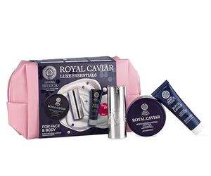 Natura Siberica Set occhi e corpo Royal Caviar Luxe Essentials con trousse | Un rituale dedicato a occhi e corpo, con creme e patch coordinati: la trousse raccoglie i tuoi prodotti anche lontano da casa