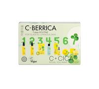 Natura Siberica Set viso C+CICA C-Berrica 7-Step, 7 prodotti illuminanti | Set in sette passaggi con detergenti, scrub labbra, tonico, essenza, patch occhi e crema per una routine viso più luminosa