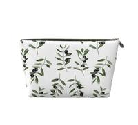 Natura stile acquerello ramo d'ulivo, Borsa per il trucco Borsa per cosmetici Borsa da toilette da viaggio portatile Borsa da toilette