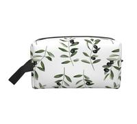 Natura stile acquerello ramo d'ulivo, Borsa per il trucco Borsa per cosmetici Borsa da viaggio portatile da viaggio Borsa per trucco Organizer