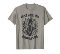 Natura su Singapore Arte Floreale Maglietta