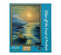 Natura Tema Puzzle impegnativo Puzzle Come E Gioco | Di una barca costiera 1000 pezzi puzzle artistico fai da te per adulti bambini adolescenti vacanze e decorazioni per la casa