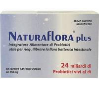 Naturaflora Plus 60 Capsule Gastroresistenti integratore di fermenti lattici probiotici