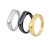 Natural,11=21mm,3 pz Anello Dimagrante, Anelli in acciaio Titanio, Perdere Peso Brucia Grassi Anello di Moda