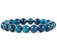 Natural AAA Apatite Tratto Braccialetto | 7-7.5” Lunghezza Apatite Bracciale Gemstone Bracciale | Bracciale Unisex | 10mm Figura Rotonda | Gli Uomini del Braccialetto bordati