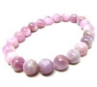 Natural AAA Rosa Kunzite Tratto Braccialetto | 7-7.5? Lunghezza del Braccialetto Kunzite Bracciale Gemstone | Bracciale Unisex | 10mm Figura Rotonda | Gli Uomini del Braccialetto bordati