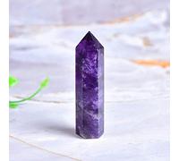 Natural Amethyst Point Crystal Healing Energy Stone Natural Quartz Home Decor Reiki Artigianato Lucido 50-80mm Stone Intagliato 1pc, Regalo di Natale, YLLLLY-6686
