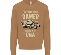 Natural Born Gamer Divertente Felpa Uomo