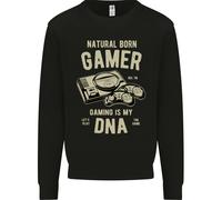 Natural Born Gamer Divertente Felpa Uomo