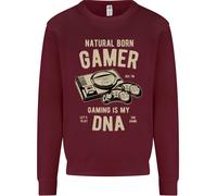 Natural Born Gamer Divertente Felpa Uomo