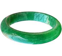 Natural Burmese Jade Bangle Bracelet Full Green Jadeite for Women Jewellery Box Gift, Classical Elegant Lady Green Jade Bangles, Wedding/Anniversary/Celebration, 54-6,58Mm