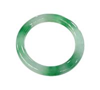 Natural Burmese Jadeite Bangle Bracelet for Women Translucent Green Jade Band