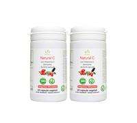 Natural C: Vitamina C in capsule da Acerola e Rosa Canina- 2 x 60 capsule