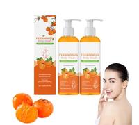 Natural Cachi Body Wash & Shower Gel - Deodorante per il lavaggio del corpo con cachi per uomini e donne, elimina il forte odore, pulisce in profondità e idrata con profumo affresco (2 bottiglie)