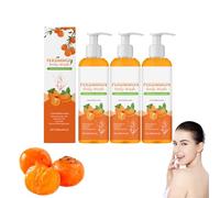 Natural Cachi Body Wash & Shower Gel - Deodorante per il lavaggio del corpo con cachi per uomini e donne, elimina il forte odore, pulisce in profondità e idrata con profumo affresco (3 bottiglie)