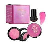 Natural Cheek Blush with Mirror, Silky Blusher Tint, Mushroom Applicator, Perfect for Enhancing Face and Creating an Elegant, Natural Look, Effortless Makeup, 20g