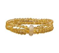 Natural Citrine Multi-Layered Bracelet For Women Running Ring Stackable | Layered Citrine Bracelet For Women, Energy Stackable Ring, Natural Stone