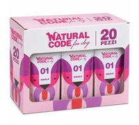 Natural Code 01 Alimento Completo Umido per Cani Maiale 20 x 100 grammi