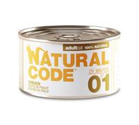 Natural Code Umido per Gatti Adulti Filetti di Pollo - Lattina 85 g - Confezione risparmio