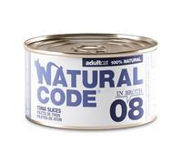Natural Code 8 Cat Adult ai Tranci di Tonno - Lattina Da 85 Gr - CONFEZIONE RISPARMIO