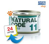 Natural Code 11 Cat Adult al Tonno e Aloe Cibo Umido Gatti Lattina da 85 gr