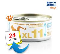Natural Code 11 Cat Adult XL Tonno, Merluzzo e Riso Integrale Gatti da 170 gr
