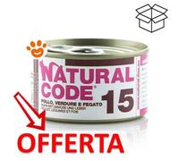 Natural Code acqua di cottura 85 gr: 15 - Fiocchi di Pollo, Verdure e Fegato