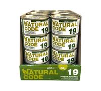 Natural Code 19 Alimento Umido per Gatti Pollo e Asparagi 24 x 85 grammi