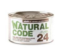 Natural Code 24 Cat Adult al Tonno, Manzo e Verdure in Jelly - Lattina Da 85 Gr - CONFEZIONE RISPARMIO