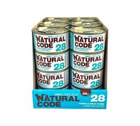 Natural Code 28 Alimento Umido per Gatti Tonno e Misto Mare 24 x 85 grammi