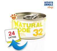 Natural Code 32 Cat Adult al Tonno e Mirtilli in Jelly Gatti Lattina da 85 gr