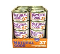 Natural Code 37 Alimento Umido per Gatti Tonno Pollo e Calamari 24 x 85 g Jelly