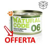 Natural Code 6 Cat Adult al Pollo e Verdure - Lattina Da 85 Gr - CONFEZIONE RISPARMIO