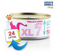 Natural Code 7 Cat Adult XL Pollo e Uova Cibo Umido Gatti Lattina da 170 gr