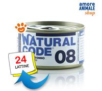 Natural Code 8 Cat Adult ai Tranci di Tonno - Lattina Da 85 Gr - CONFEZIONE RISPARMIO
