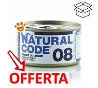 Natural Code 8 Cat Adult ai Tranci di Tonno - Lattina Da 85 Gr - CONFEZIONE RISPARMIO