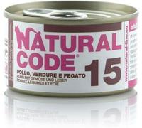 Natural Code Cat Adult 15 Pollo Verdure e Fegato 85 g