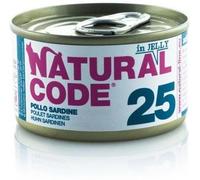 Natural Code Cat Adult 25 Pollo e Sardine In Jelly 85g