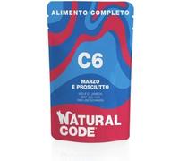 Natural Code Cat Patè Completo Adult con Manzo e Prosciutto Bustina 70 gr