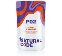 natural line srl Natural Code Gatto Busta (P02) Adulto Tonno & Sardine 70 Gr