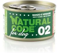 Natural code dog 02 manzo e verdure 90gr
