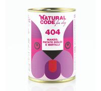 Natural Code Dog Adult 400gr - Manzo e Patate - Confezione da 6 pezzi - Cibo Umido per Cani - 1° ORDINE? scegli lo sconto BZR5 / BZR20 + 200 punti fedeltà