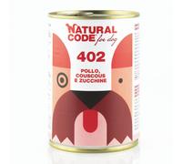 Natural Code Dog Adult 400gr - Pollo, Cous Cous e Zucchini - Confezione da 6 pezzi - Cibo Umido per Cani - 1° ORDINE? scegli lo sconto BZR5 / BZR20 + 200 punti fedeltà