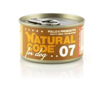 Natural Code for Dog 90 gr - Pollo e Prosciutto - Confezione da 6 pezzi - Cibo Umido per Cani - 1° ORDINE? scegli lo sconto BZR5 / BZR20 + 200 punti fedeltà
