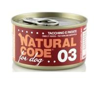 Natural Code for Dog 90 gr - Tacchino e Patate - Confezione da 6 pezzi - Cibo Umido per Cani - 1° ORDINE? scegli lo sconto BZR5 / BZR20 + 200 punti fedeltà