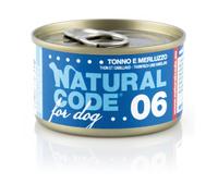 Natural Code for Dog 90 gr - Tonno e Merluzzo - Confezione da 6 pezzi - Cibo Umido per Cani - 1° ORDINE? scegli lo sconto BZR5 / BZR20 + 200 punti fedeltà