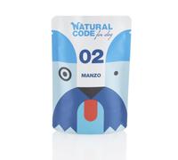 Natural Code For Dog Adult 100 gr - Manzo - Confezione da 20 pezzi - Cibo Umido per Cani - 1° ORDINE? scegli lo sconto BZR5 / BZR20 + 200 punti fedeltà