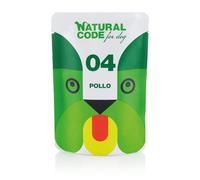 Natural Code For Dog Adult 100 gr - Pollo - Confezione da 20 pezzi - Cibo Umido per Cani - 1° ORDINE? scegli lo sconto BZR5 / BZR20 + 200 punti fedeltà
