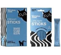 Natural Code Gatto Creamy Snack Tonno e Misto Mare 4x14g